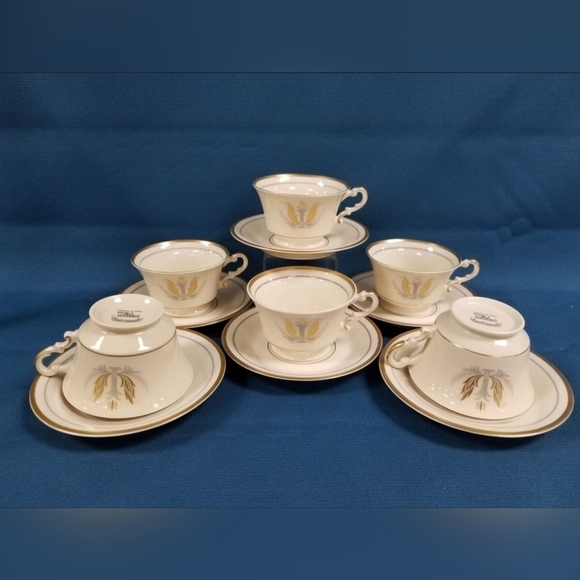 governor Clinton Other - Governor Clinton Siracuse China set of 6 cups and saucers